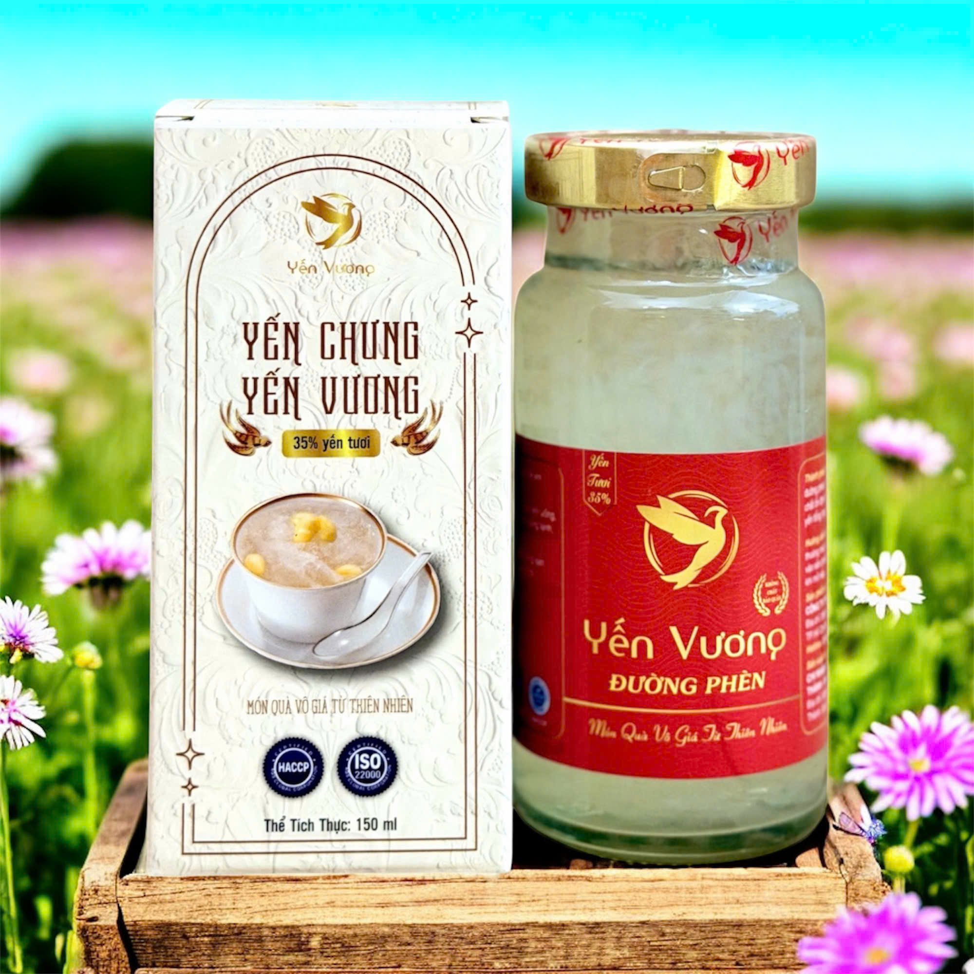 Hũ yến Vương 140ml có hộp Đường Phèn